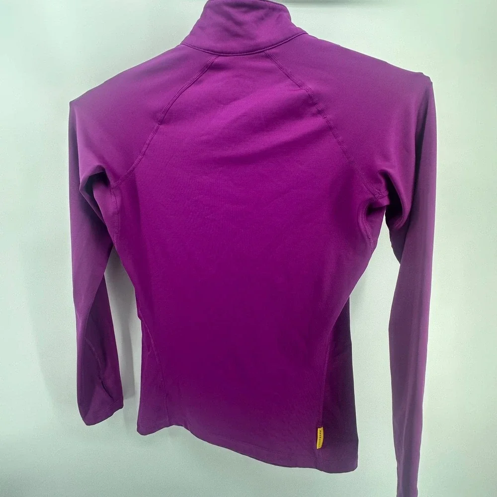Nike Livestrong Pullover Women Large Purple Dri-FIT Pro Combat Half Zip Active